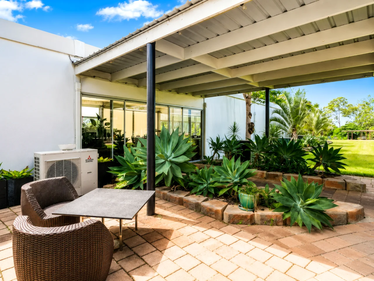 Outdoor courtyard